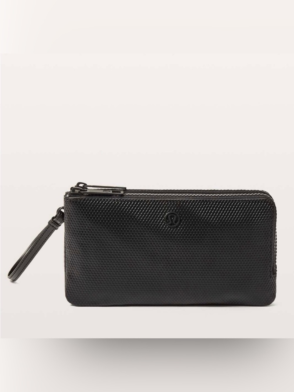 lululemon athletica Black Textured Wristlet Pouch